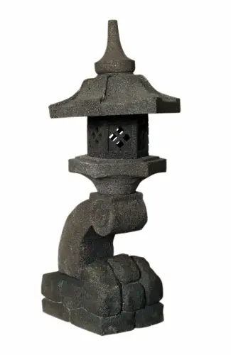 Product image of the product “Japanese stone lantern lava stone, multi-piece, in the sizes from 70 to 120cm, natural finish ”